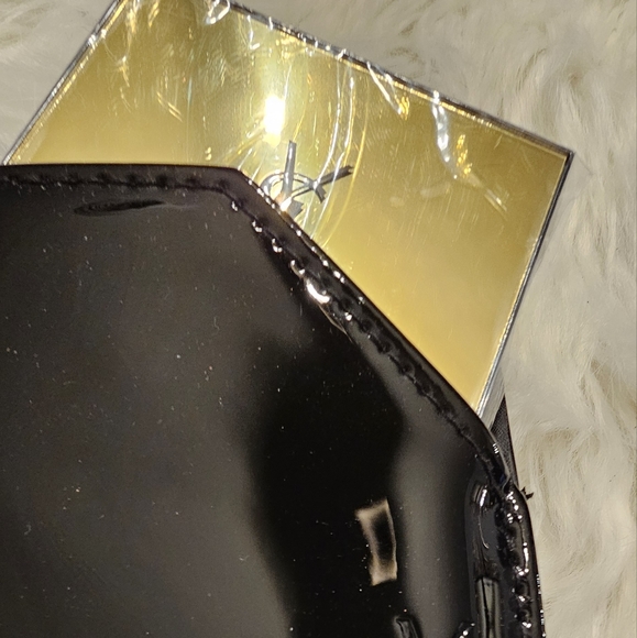 YSL Cosmetic Mirror with Black Patent Pouch - Picture 5 of 5